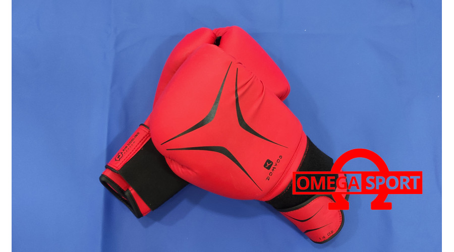 Боксерские перчатки DOMYOS кожа 14oz